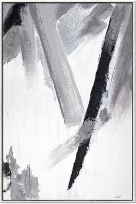 Picture of Black & Gray Lines With Silver