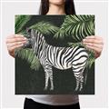 Picture of Zebra In The Jungle _GroupedProduct_Square_Canvas_