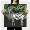 Picture of Zebra In The Jungle _GroupedProduct_Square_Canvas_