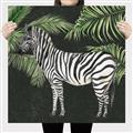 Picture of Zebra In The Jungle _GroupedProduct_Square_Canvas_