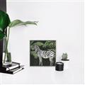 Picture of Zebra In The Jungle _GroupedProduct_Square_Canvas_Framed_