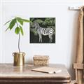 Picture of Zebra In The Jungle _GroupedProduct_Square_Canvas_Framed_