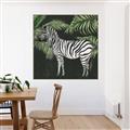 Picture of Zebra In The Jungle _GroupedProduct_Square_Canvas_Framed_