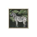 Picture of Zebra In The Jungle _GroupedProduct_Square_Canvas_Framed_