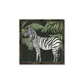 Picture of Zebra In The Jungle _GroupedProduct_Square_Canvas_Framed_
