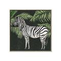 Picture of Zebra In The Jungle _GroupedProduct_Square_Canvas_Framed_
