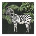 Picture of Zebra In The Jungle _GroupedProduct_Square_Canvas_Framed_