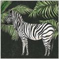 Picture of Zebra In The Jungle _GroupedProduct_Square_Canvas_Framed_