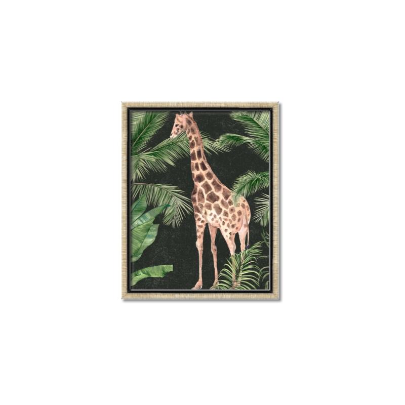 Picture of Giraffe In The Jungle _GroupedProduct_Rectangle_Portrait_Canvas_Framed_