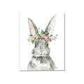 Picture of Floral Bunny _GroupedProduct_Rectangle_Portrait_Canvas_