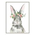 Picture of Floral Bunny _GroupedProduct_Rectangle_Portrait_Canvas_Framed_