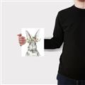 Picture of Floral Bunny _GroupedProduct_Rectangle_Portrait_Canvas_