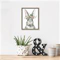 Picture of Floral Bunny _GroupedProduct_Rectangle_Portrait_Canvas_Framed_