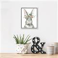 Picture of Floral Bunny _GroupedProduct_Rectangle_Portrait_Canvas_Framed_