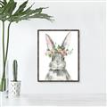 Picture of Floral Bunny _GroupedProduct_Rectangle_Portrait_Canvas_Framed_