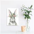 Picture of Floral Bunny _GroupedProduct_Rectangle_Portrait_Unframed_Print_Only_