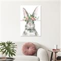 Picture of Floral Bunny _GroupedProduct_Rectangle_Portrait_Unframed_Print_Only_