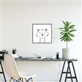 Picture of Sketch Aminal VI _GroupedProduct_Square_Canvas_Framed_