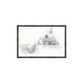 Picture of Cute cat _GroupedProduct_Rectangle_Landscape_Canvas_Framed_