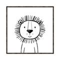 Picture of Sketch Animal  I _GroupedProduct_Square_Canvas_Framed_