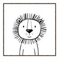 Picture of Sketch Animal  I _GroupedProduct_Square_Canvas_Framed_