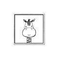 Picture of Sketch Animal  II  _GroupedProduct_Square_Canvas_Framed_