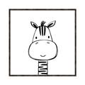 Picture of Sketch Animal  II  _GroupedProduct_Square_Canvas_Framed_