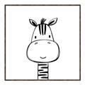 Picture of Sketch Animal  II  _GroupedProduct_Square_Canvas_Framed_
