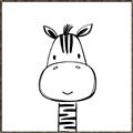 Picture of Sketch Animal  II  _GroupedProduct_Square_Canvas_Framed_