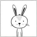 Picture of Sketch Animal  VII _GroupedProduct_Square_Canvas_Framed_