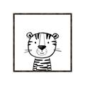 Picture of Sketch Animal  III _GroupedProduct_Square_Canvas_Framed_