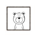 Picture of Sketch Animal V _GroupedProduct_Square_Canvas_Framed_