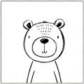 Picture of Sketch Animal V _GroupedProduct_Square_Canvas_Framed_