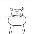Picture of Sketch Animal  IV _GroupedProduct_Square_Unframed_Print_Only_