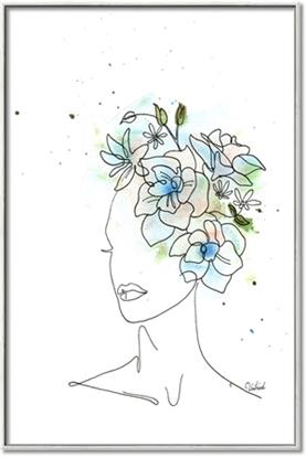 Picture of Green Floral Figurative