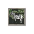 Picture of Zebra In The Jungle _GroupedProduct_Square_Framed_Matted_