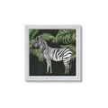 Picture of Zebra In The Jungle _GroupedProduct_Square_Framed_Matted_