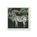 Picture of Zebra In The Jungle _GroupedProduct_Square_Framed_Matted_