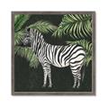 Picture of Zebra In The Jungle _GroupedProduct_Square_Framed_Matted_