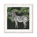 Picture of Zebra In The Jungle _GroupedProduct_Square_Framed_Matted_