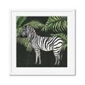 Picture of Zebra In The Jungle _GroupedProduct_Square_Framed_Matted_