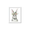 Picture of Floral Bunny _GroupedProduct_Rectangle_Portrait_Framed_Matted_