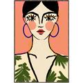 Picture of Peachy Elegance _GroupedProduct_Rectangle_Portrait_Canvas_Framed_