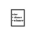 Picture of Wine Dinner Winner _GroupedProduct_Rectangle_Portrait_Canvas_Framed_