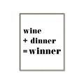Picture of Wine Dinner Winner _GroupedProduct_Rectangle_Portrait_Canvas_Framed_