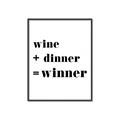 Picture of Wine Dinner Winner _GroupedProduct_Rectangle_Portrait_Canvas_Framed_
