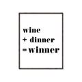 Picture of Wine Dinner Winner _GroupedProduct_Rectangle_Portrait_Canvas_Framed_