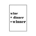 Picture of Wine Dinner Winner _GroupedProduct_Rectangle_Portrait_Canvas_Framed_
