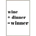 Picture of Wine Dinner Winner _GroupedProduct_Rectangle_Portrait_Canvas_Framed_