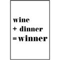 Picture of Wine Dinner Winner _GroupedProduct_Rectangle_Portrait_Canvas_Framed_